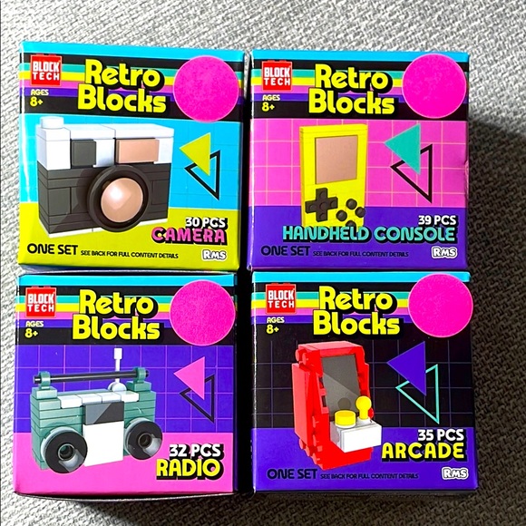 (4) Retro Blocks bundle - Picture 1 of 2